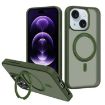 iPhone 14 Plus Kalebol MagSafe PC TPU Case with Rotating Holder - 1