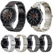 Black 24mm Titanium Alloy Watch Band with Three Beads Flat Buckle - 3