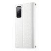 Samsung Galaxy S20 FE White Leather Wallet Case with Strap - 3