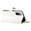 Samsung Galaxy S20 FE White Leather Wallet Case with Strap - 5