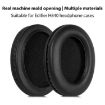 2pcs Black Protein Leather Earpads for EDIFIER H840/H841P/K830 - 2