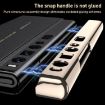 Huawei Mate Xs 2 GKK Electroplated Leather Flip Case (Black) - 5