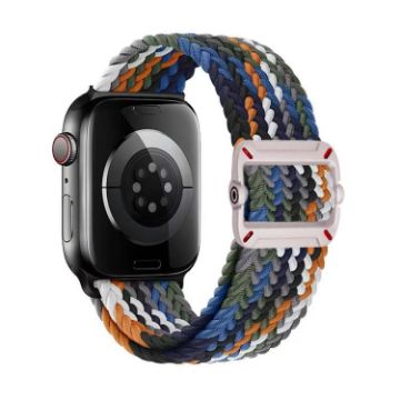 Apple Watch 42/41/40/38mm Denim Blue Nylon Braid Band - 1