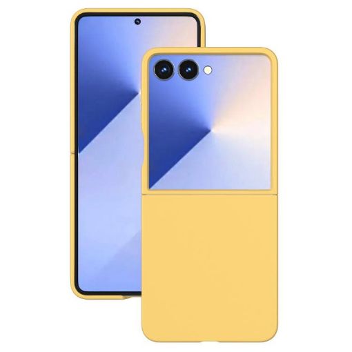 Samsung Galaxy Z Flip6 Yellow Solid Color PC Phone Case - 1