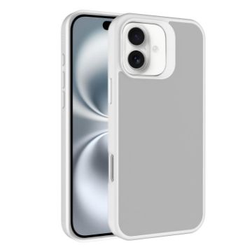 iPhone 16 Plus Kalebol White Frosted PC Hybrid TPU Case - 1