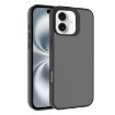 iPhone 16 Plus Kalebol Frosted PC Hybrid TPU Case (Black) - 1