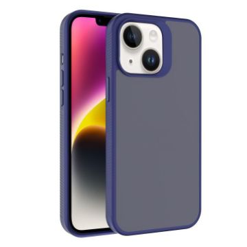 iPhone 14 Plus Kalebol Frosted Blue Hybrid Phone Case - 1