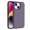 iPhone 14 Frosted PC Hybrid TPU Case in Dark Purple by Kalebol - 1