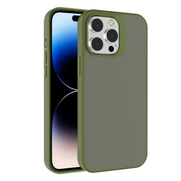 iPhone 14 Pro Deep Green Frosted Hybrid Case by Kalebol - 1