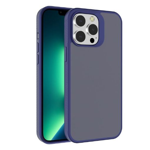 iPhone 13 Pro Max Kalebol Blue Frosted Hybrid Phone Case - 1