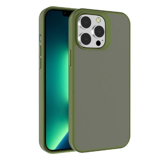 Kalebol Frosted Hybrid TPU Case for iPhone 13 Pro Max - Deep Green - 1