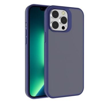 iPhone 13 Pro Kalebol Blue Frosted PC Hybrid TPU Case - 1