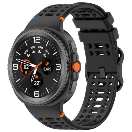 Samsung Galaxy Watch 8/8 Classic Silicone Band Black xDfind Buckle - 1
