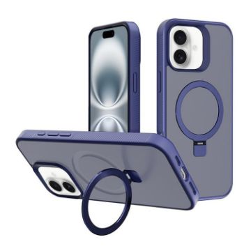 iPhone 16 Kalebol Frosted MagSafe PC Case (Royal Blue) - 1