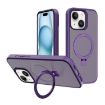 Kalebol Frosted MagSafe Case for iPhone 15 Plus (Dark Purple) - 1