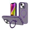iPhone 14 Plus Kalebol Frosted MagSafe Case - Dark Purple - 1