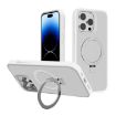 iPhone 14 Pro Max White Frosted MagSafe Holder Case by Kalebol - 1