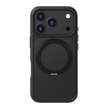 iPhone 17 Pro Kalebol Frosted MagSafe Acrylic TPU Case (Black) - 1