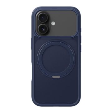 iPhone 17 Kalebol Navy Blue Frosted MagSafe Acrylic TPU Case - 1