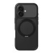 iPhone 17 Kalebol Frosted MagSafe Acrylic TPU Phone Case Black - 1