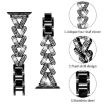 Black Diamond Metal Watch Band for Apple Watch 42-49mm - 3