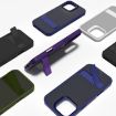 Kalebol Dark Purple Frosted Holder Case for iPhone 15 Pro - 2