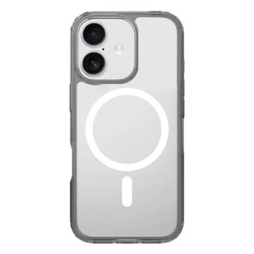 Kalebol Clear MagSafe Shockproof Case for iPhone 16 Plus (Grey) - 1