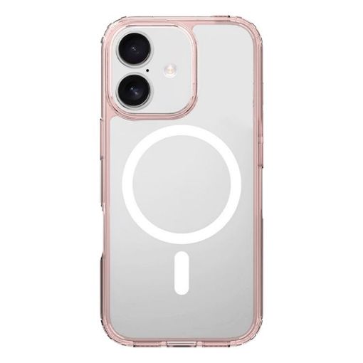 iPhone 16 Kalebol MagSafe Clear Shockproof Case (Pink) - 1