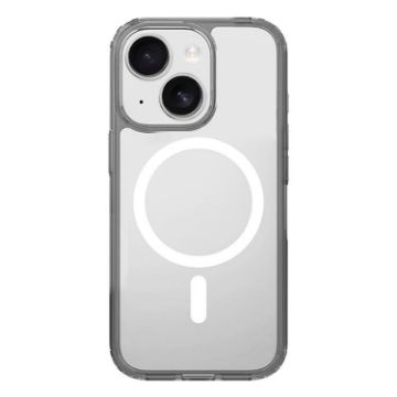 iPhone 14 Plus Kalebol Clear MagSafe Shockproof Case (Grey) - 1