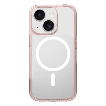 iPhone 14 Clear MagSafe Shockproof Phone Case, Pink - Kalebol - 1
