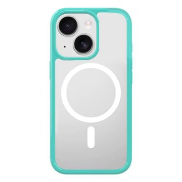 iPhone 14 Kalebol Clear MagSafe Shockproof Case (Green) - 1