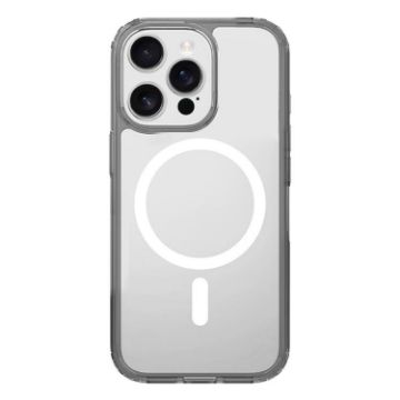 iPhone 14 Pro Max Clear MagSafe Shockproof Case, Grey - 1