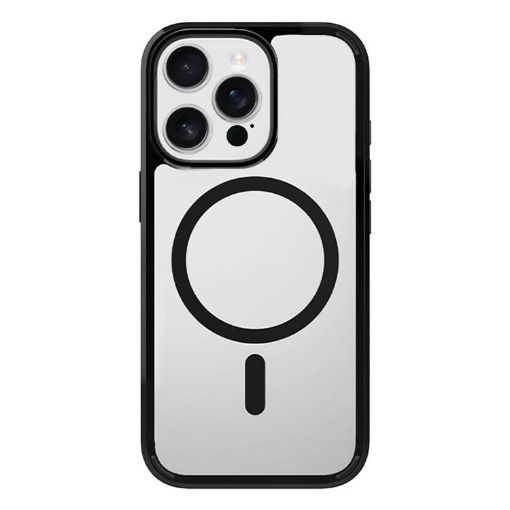 iPhone 13 Pro Clear MagSafe Shockproof Case Black by Kalebol - 1