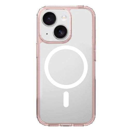 Clear MagSafe Shockproof Phone Case for iPhone 13 - Pink - 1