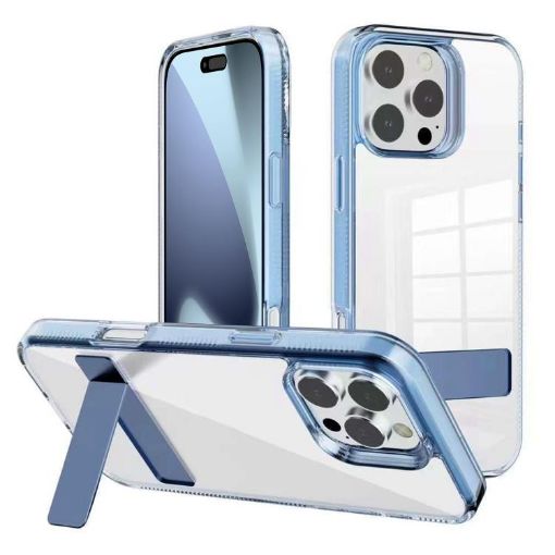 iPhone 17 Pro Max Kalebol Clear Acrylic TPU Case (Blue) - 1
