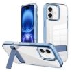 iPhone 16 Plus Kalebol Holder Clear Acrylic TPU Case (Blue) - 1