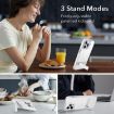 iPhone 16 Plus Kalebol Holder Clear Acrylic TPU Case (Blue) - 5