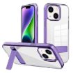iPhone 14 Plus Kalebol Clear Acrylic TPU Case (Purple Holder) - 1