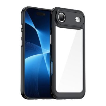 iPhone 17 Air Colorful Acrylic + TPU Case (Black) - 1