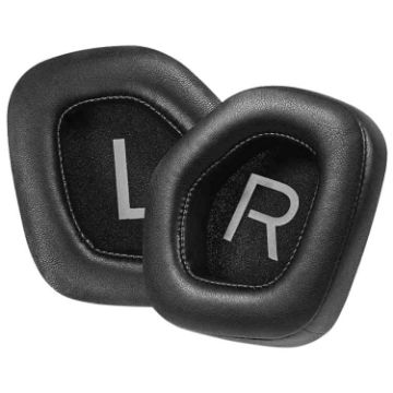 Alienware AW988 Protein Leather Snap-on Earphone Covers (Black) - 1