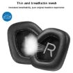 Alienware AW988 Earphone Covers: Protein Leather + Net (Black) - 3