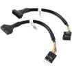 2pcs USB3.0 Adapter Cable: 9 Pin Male to 20 Pin Female Connector - 2