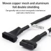 2pcs USB3.0 Adapter Cable: 9 Pin Male to 20 Pin Female Connector - 5