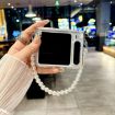 Huawei Pura X Pearlescent Phone Case with Bracelet, Beige - 5