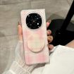 OPPO Find N5 Phone Case with Holder Glitter Dots Pattern (Pink) - 2