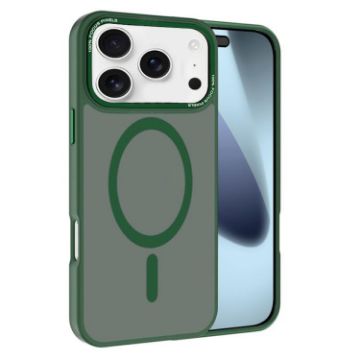 iPhone 17 Pro Max Kalebol MagSafe Frosted Case Dark Green Lens Frame - 1