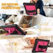 Galaxy Tab A7 10.4 (2020) Shockproof Case with Holder - Black Rose Red - 2