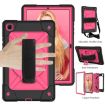 Galaxy Tab A7 10.4 (2020) Shockproof Case with Holder - Black Rose Red - 5