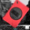 Samsung Galaxy Tab A7 2020 360 Red Case with Holder & Strap - 4