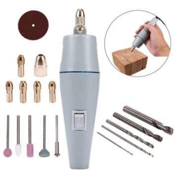 WLXY WL-500B Mini Electric Grinder, 110V-240V, Drill Chuck 0.3-4.0mm - 1
